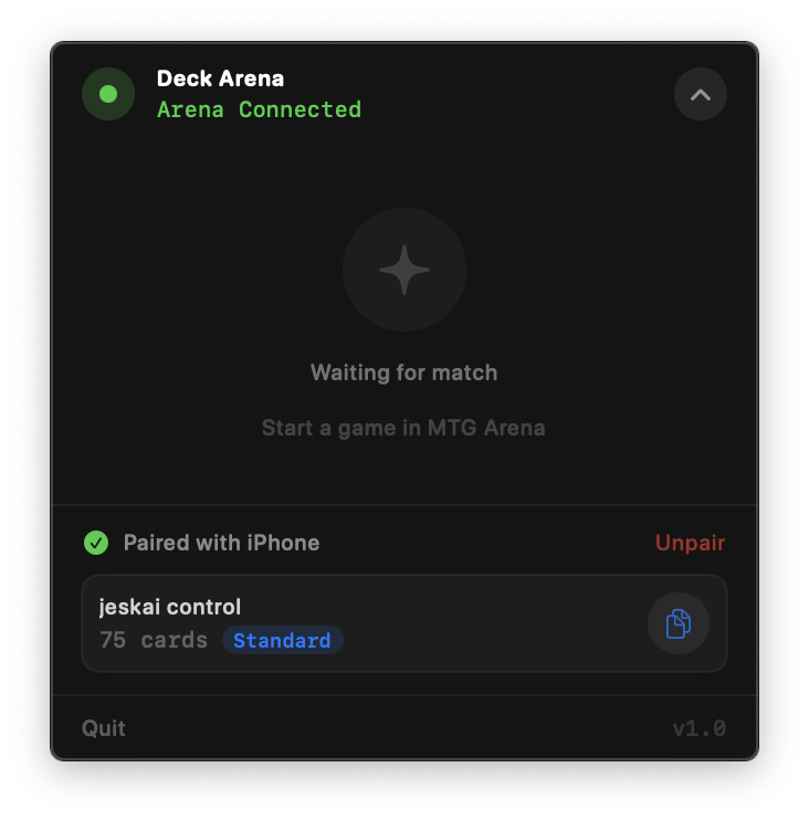 Menu Bar App