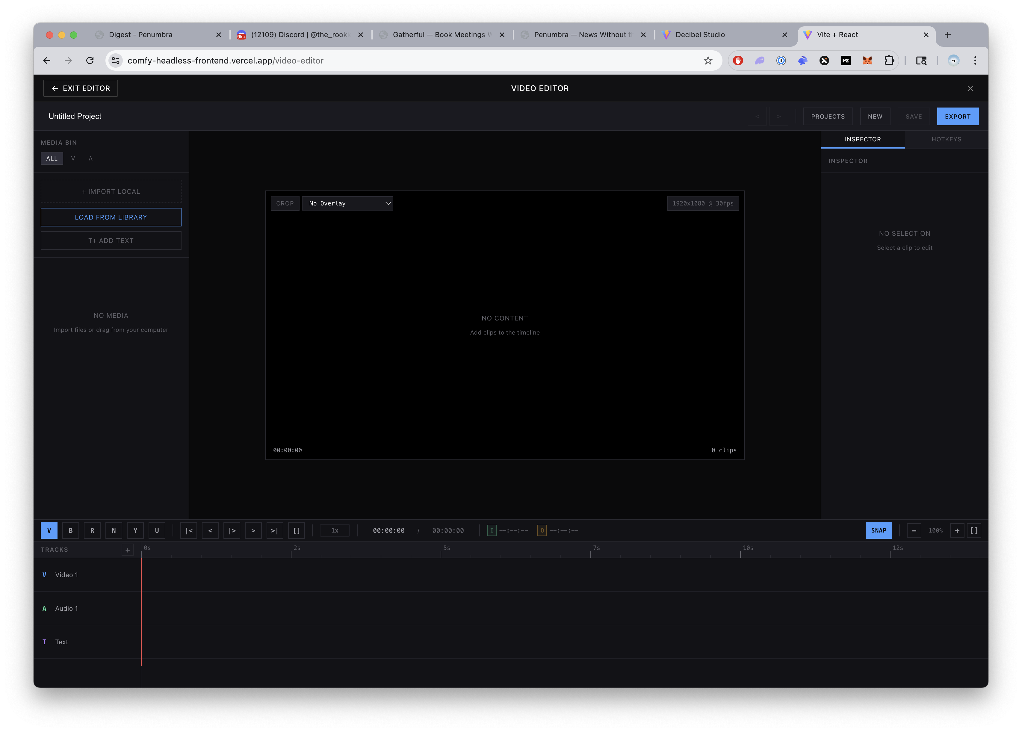 Video editor