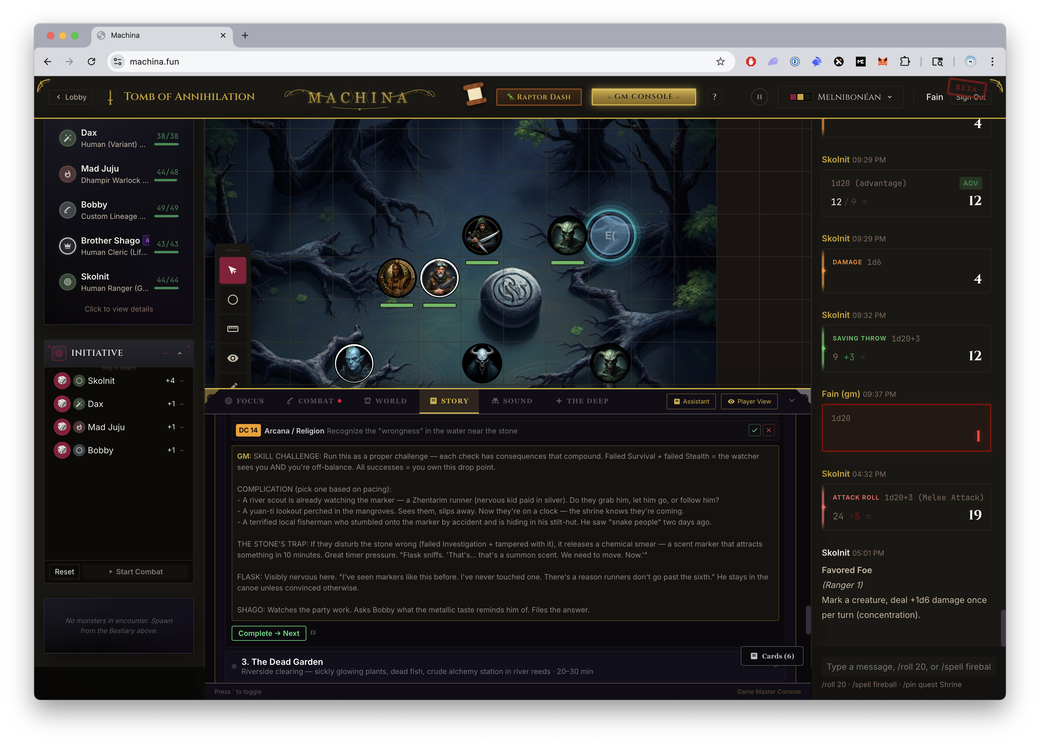 Story tab